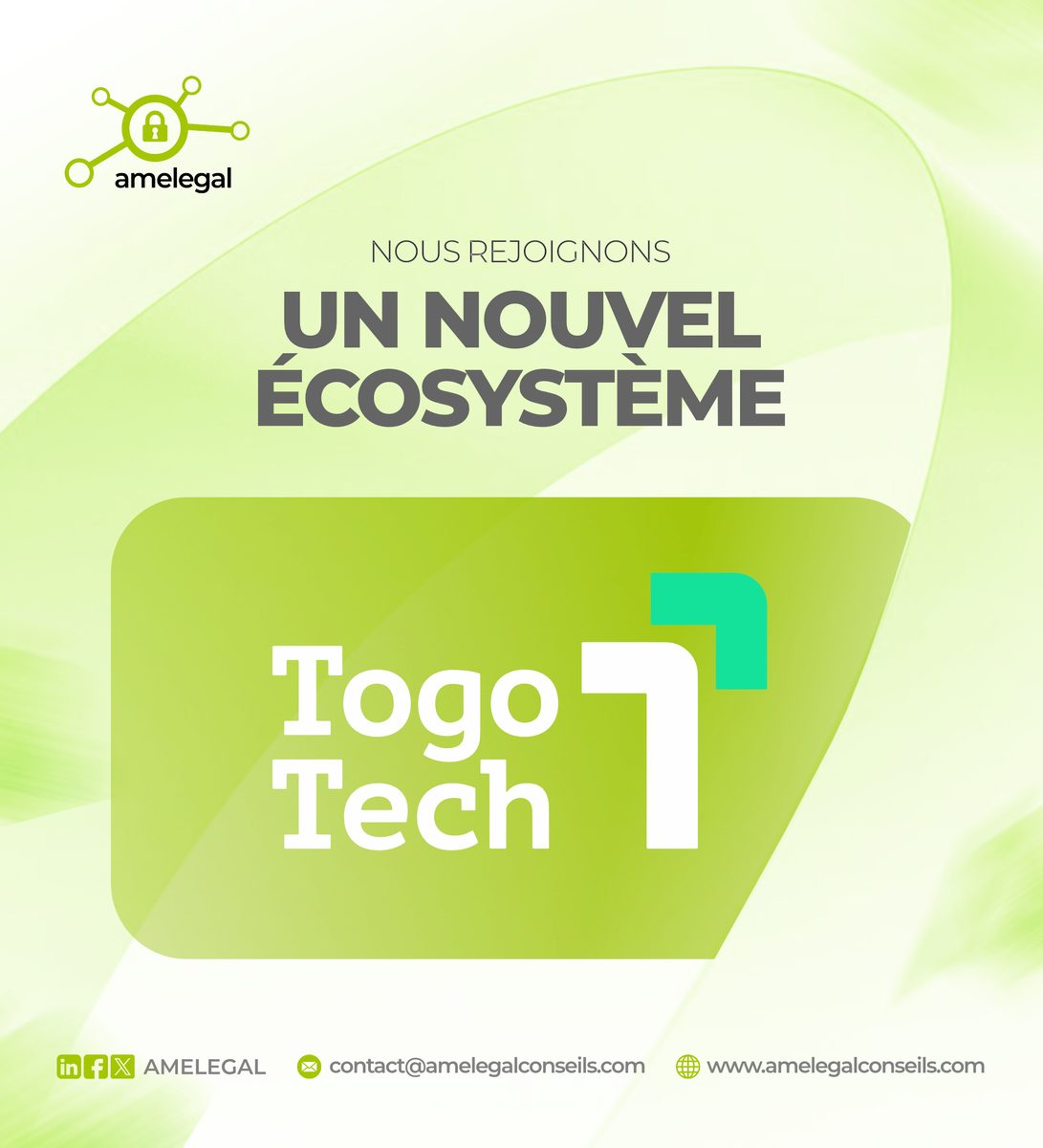 AMELEGAL rejoint TogoTech — nous rejoignons un nouvel écosystème